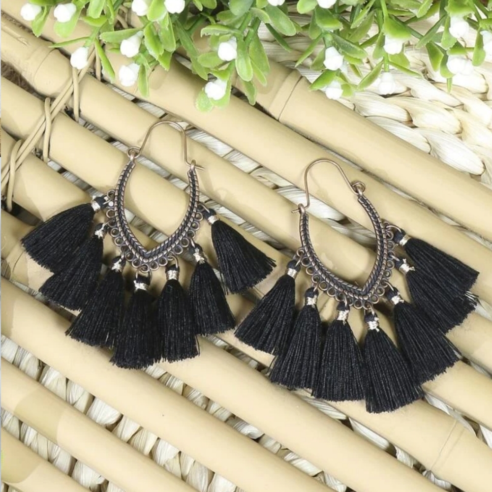 Black Antique Bronze Earrings